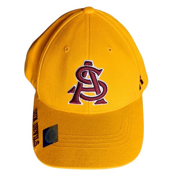 Russell Arizona State Sun Devils Yellow Maroon Brushed Cotton Hat Adjustable - Picture 2 of 7